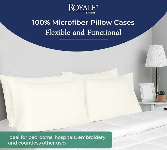 Royale Linens Queen Pillowcase Set of 2 - Image 6