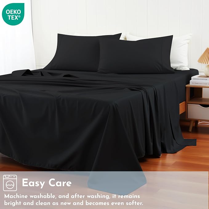 Cotton Flat Sheets Only, 600 TC 100% Cotton Flat Sheet Top Sheet Only, Cal King - Image 8