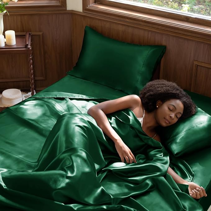 CozyLux Satin Sheets Full Size Sheets - Image 2