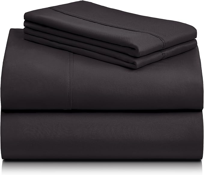 LuxClub 4 PC California King Sheet Set, Breathable Luxury Bed Sheets, Deep - Image 8