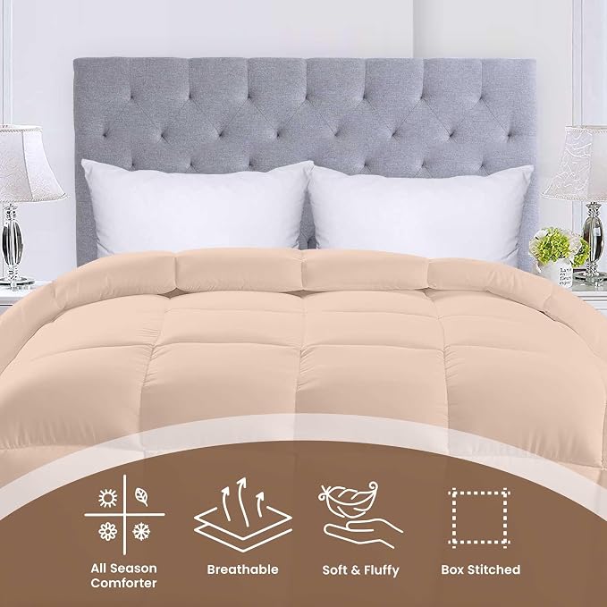 Utopia Bedding Comforters Queen Size, All Season Duvet Insert, Down Alternative - Image 3