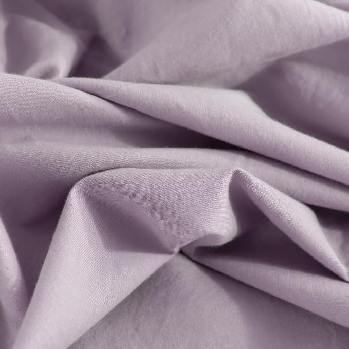 NEXHOME PRO Duvet Cover Set Queen Size Linen Feel Textured Organic Natural 100% - Image 9