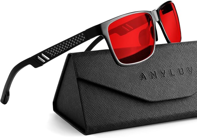 ANYLUV Blue Light Blocking Glasses Men Computer Gaming Glasses Lightweight by ANYLUV