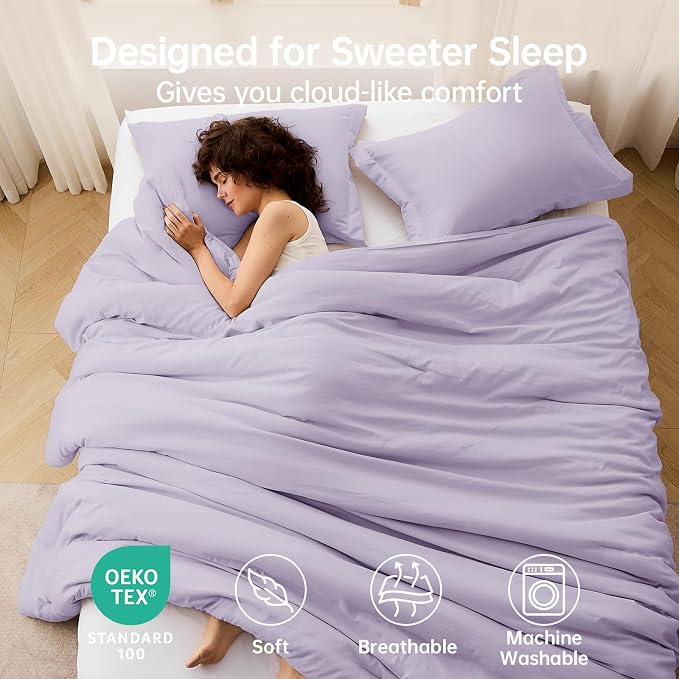 MUXHOMO King Size Comforter Set, All Season Ultra Soft Down Alternative Bedding - Image 2