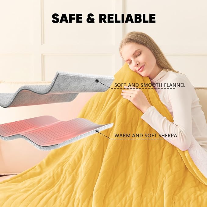 greenoak Heated Blanket Electric Twin 62"X84", Heating Blankets - Image 6