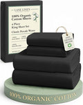 LANE LINEN 100% Organic Cotton Bed Sheets King Size, Soft & Comfy Fully by LaneLinen