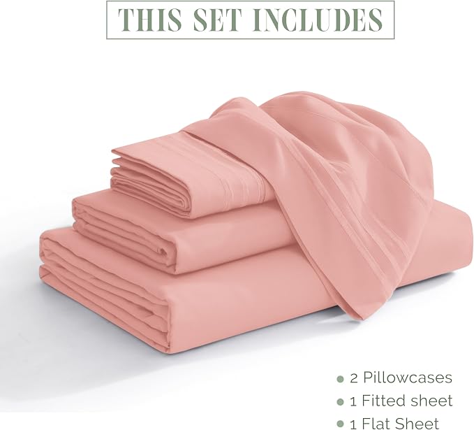 Elegant Comfort Luxurious 1500 Premium Hotel Quality Microfiber 4-Piece Sheet - Image 3