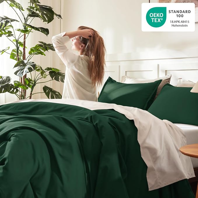 Litanika Comforters Emerald Green Oversized Queen Size, 3 Pieces Lightweight - Image 4