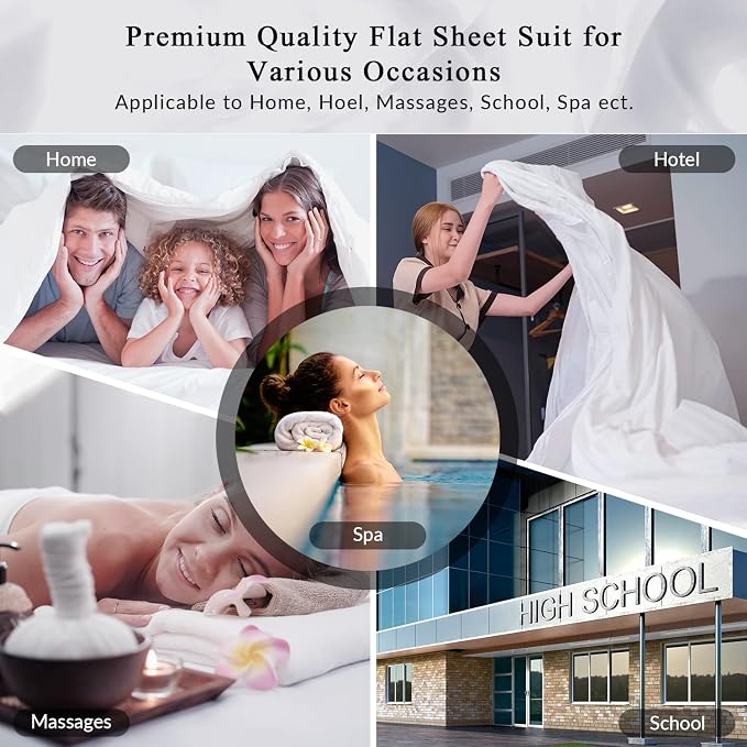 Royale Linens Twin XL Flat Sheet - Image 6