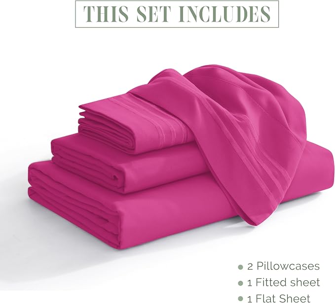 Elegant Comfort Luxurious 1500 Premium Hotel Quality Microfiber Three Line - Image 4
