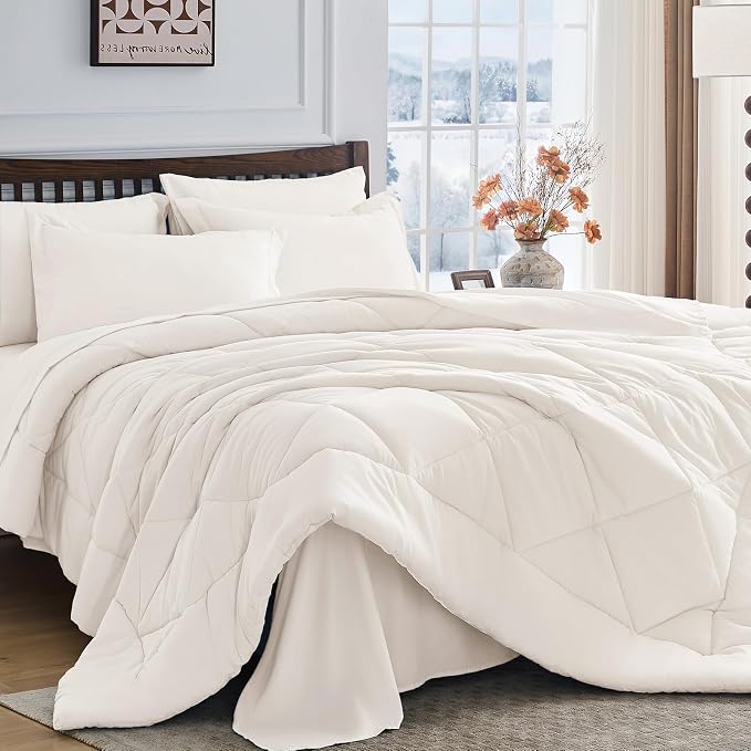 HEVUMYI Ivory King Comforter Set by HEVUMYI