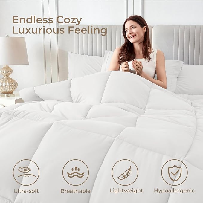 Sasttie King Size Comforter Set, 7 Pieces Bed in a Bag King, Complete Bedding - Image 2