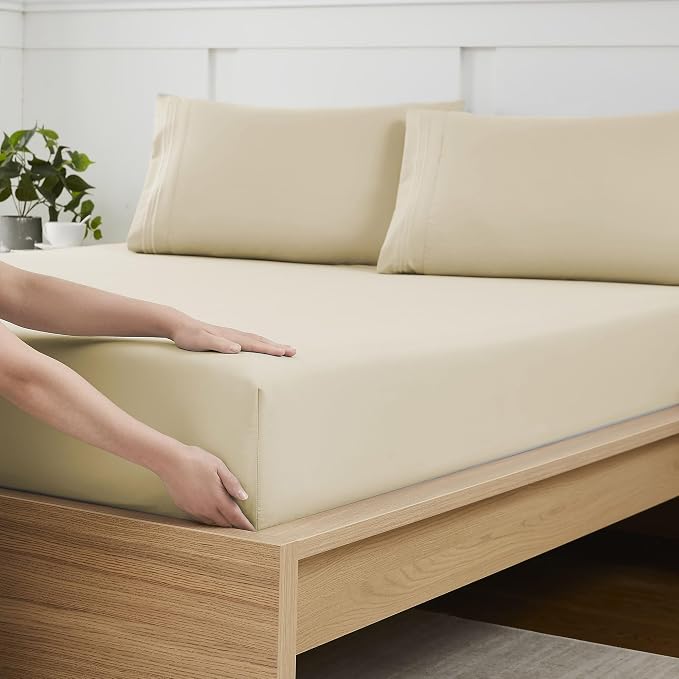 King Size Fitted Sheet Only by SweetHomeCollection