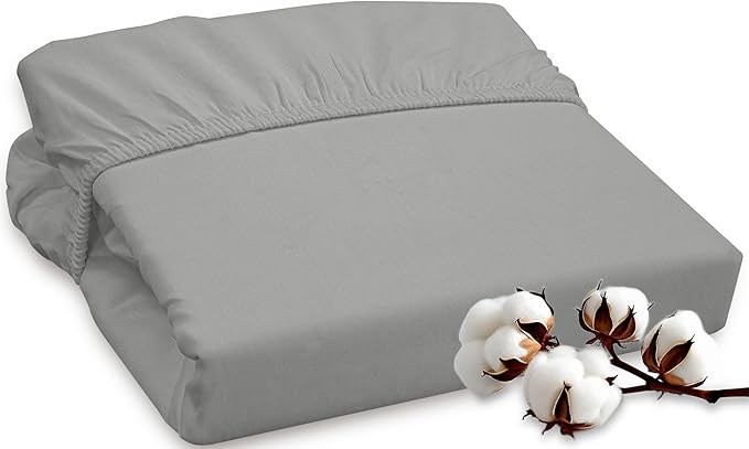 ROYALE LINENS 300 Thread Count 100% Long Staple Combed Cotton Fitted Sheet King by ROYALELINENS
