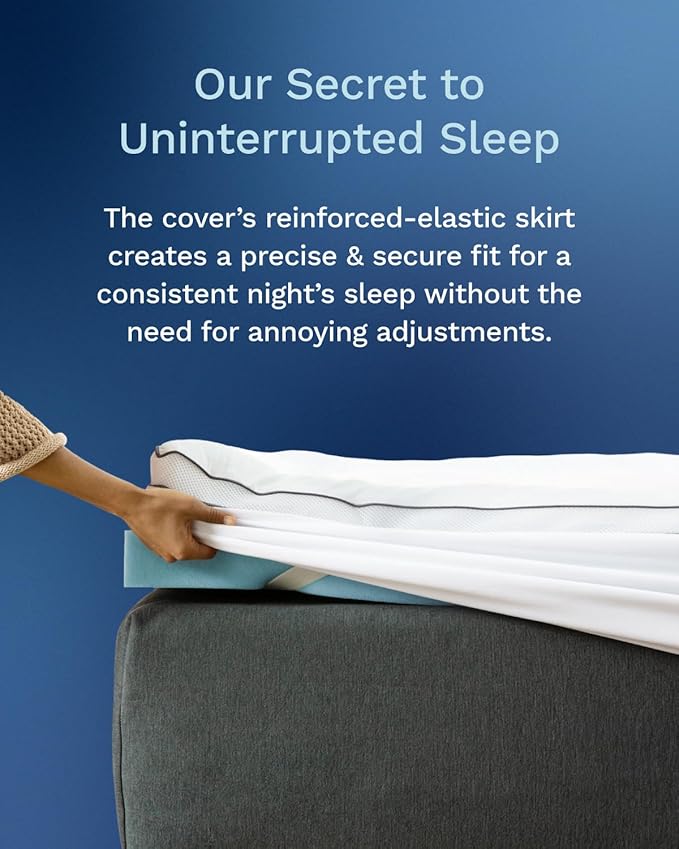 ViscoSoft 3 Inch Pillow Top Memory Foam Mattress Topper Cal King - Image 6