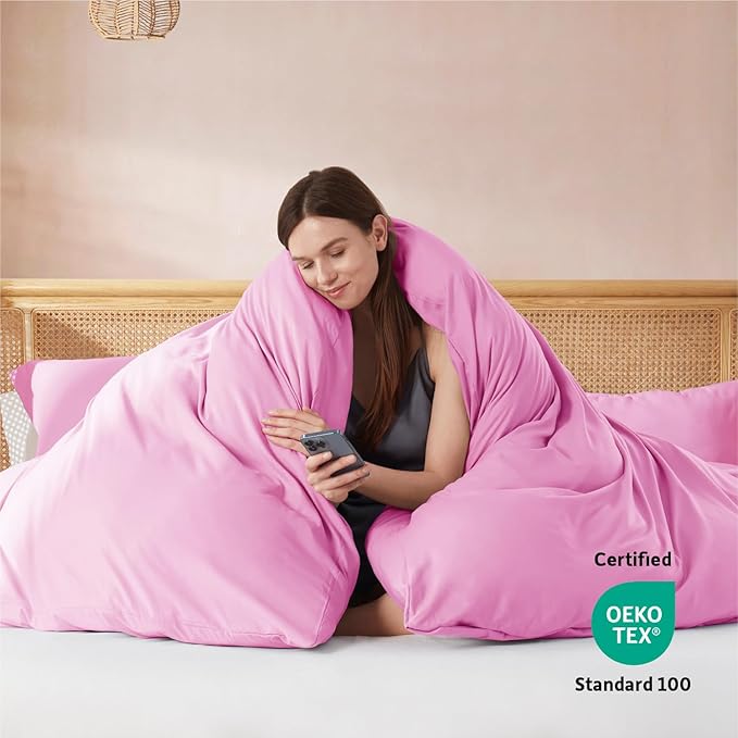 Nestl Light Pink California King Duvet Cover Sets - Image 3