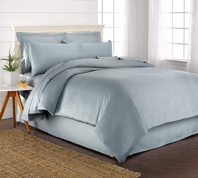 Queen Duvet Cover by Pure Bamboo, 3 Piece Set, Genuine 100% Organic Viscose by PureBamboo