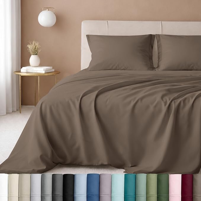 California Design Den 600 Thread Count Sheets King, 100% Cotton Sheet, King by CaliforniaDesignDen