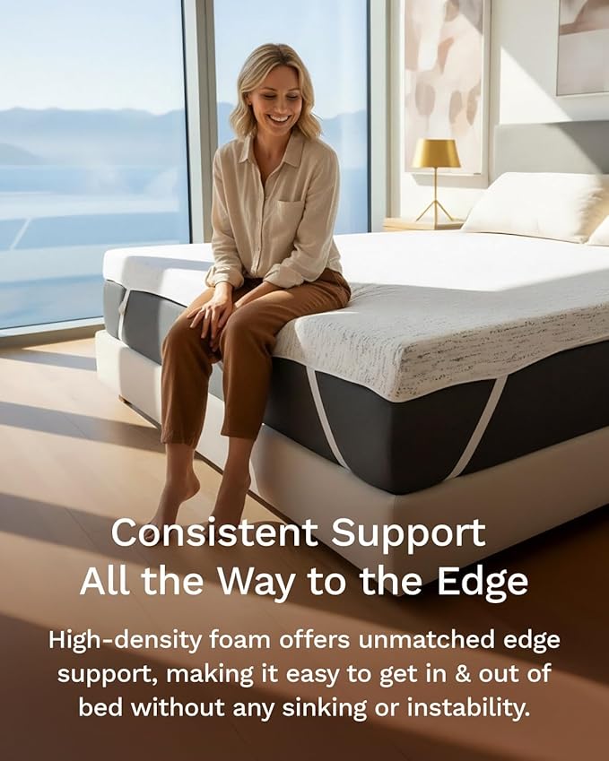 ViscoSoft 3 Inch Memory Foam Mattress Topper Cal King - Image 5