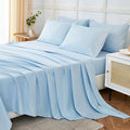 ILAVANDE King Size 6 Piece Bed Sheets Set, Baby Blue by ILAVANDEforYourBedHome