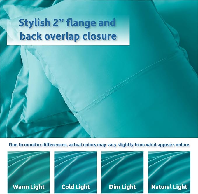 Nestl Teal Duvet Cover King Size - Image 8