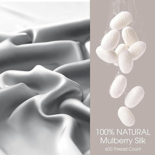 100% Silk Pillowcase for Hair and Skin Toddler Size 2 Pack Mulberry Silk Pillow - Image 2
