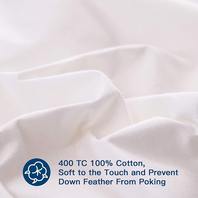 ELEMUSE Twin Size Extra Thick Fusion Goose Down Feather Filled Mattress Topper - Image 5