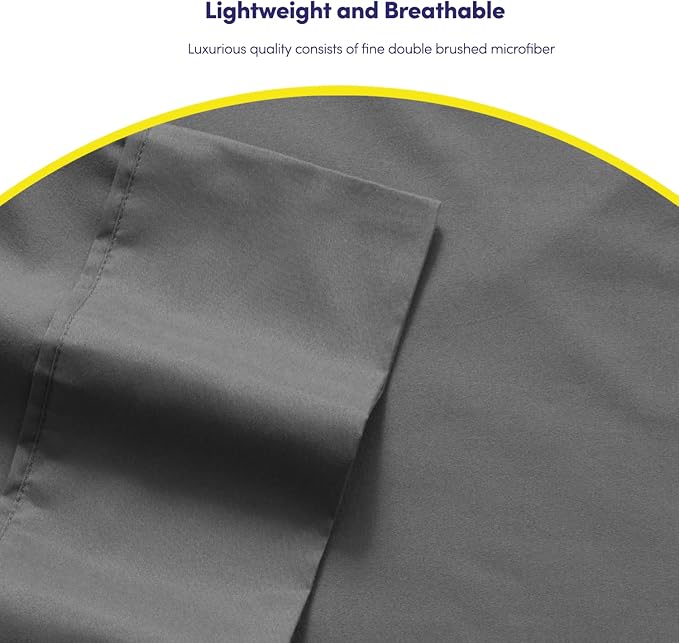 Bed Sheets Queen Size Grey - Image 6