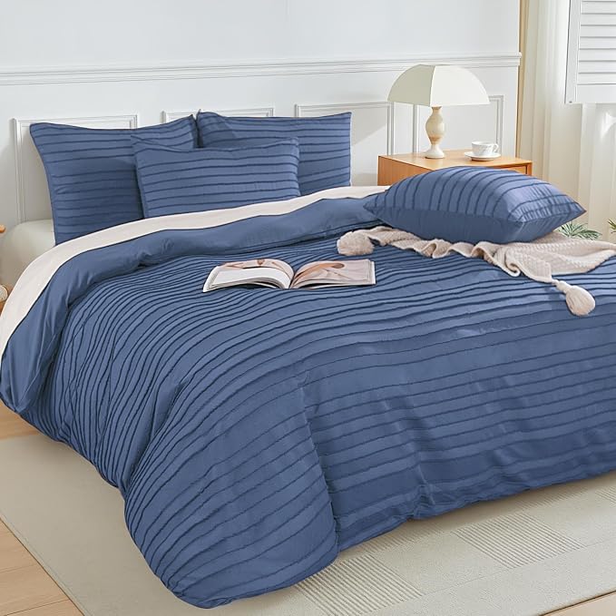 NEXHOME PRO Duvet Cover, 3 Pieces Boho Tufted Duvet Cover Set, Soft and - Image 2