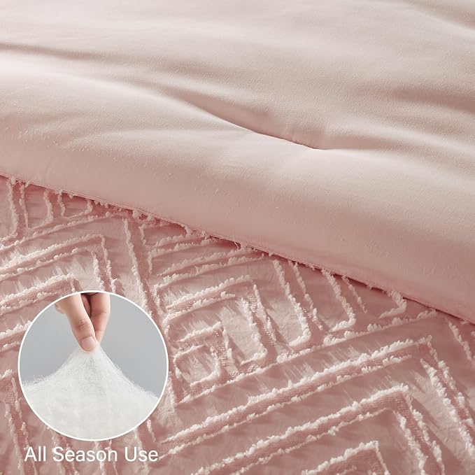 Zzlpp King Comforter Set 7 Pieces, All Season Boho Bedding Sets - Image 7