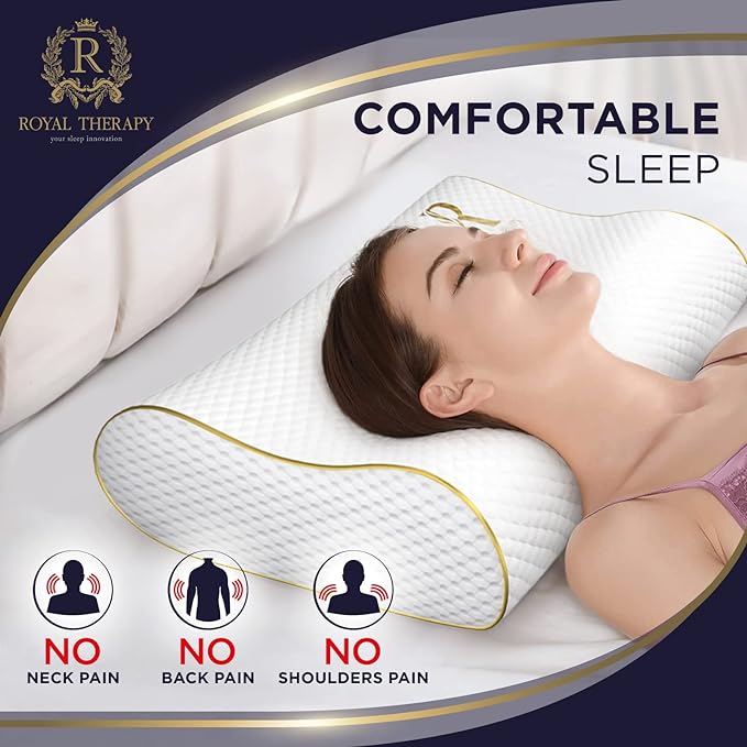 Memory Foam Pillow 4-Layer King, Side Sleeper Orthopedic, Neck Support Pillow - Image 4