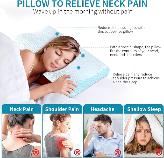 Memory Foam Pillows Neck Pillow - Image 6