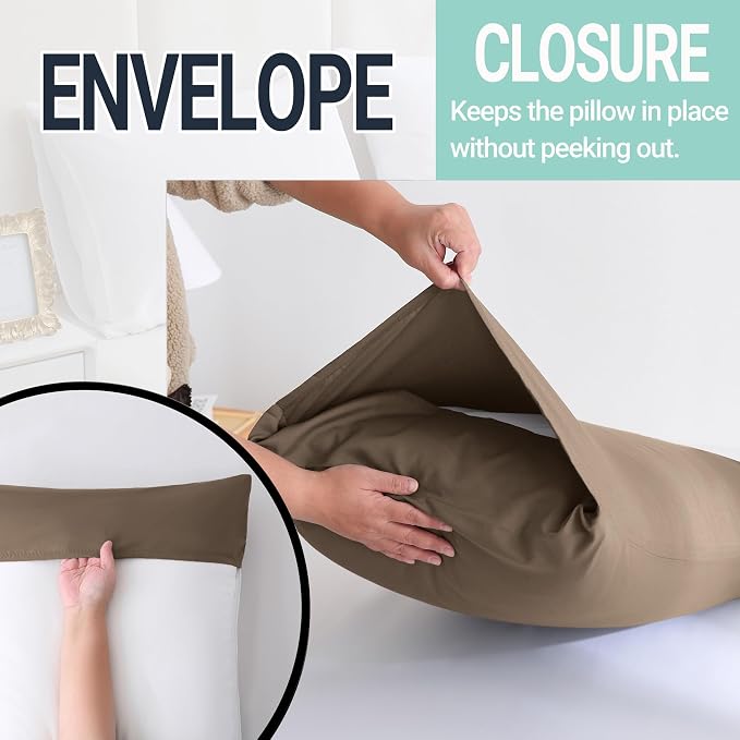 ZPECC Pillow Cases Standard Size Set of 4, 20x26 Envelope Closure Pillowcases - Image 5