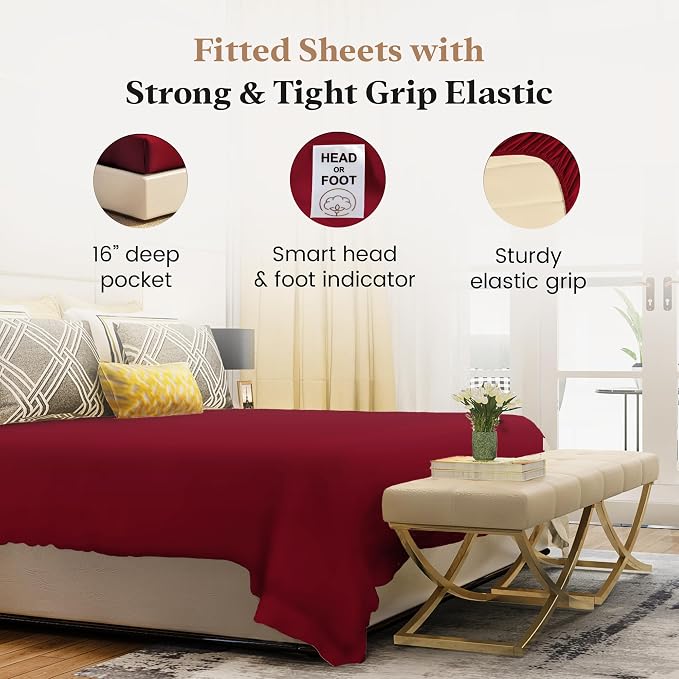 Good Sleep Bedding King Size Fitted Sheets Only - Image 3