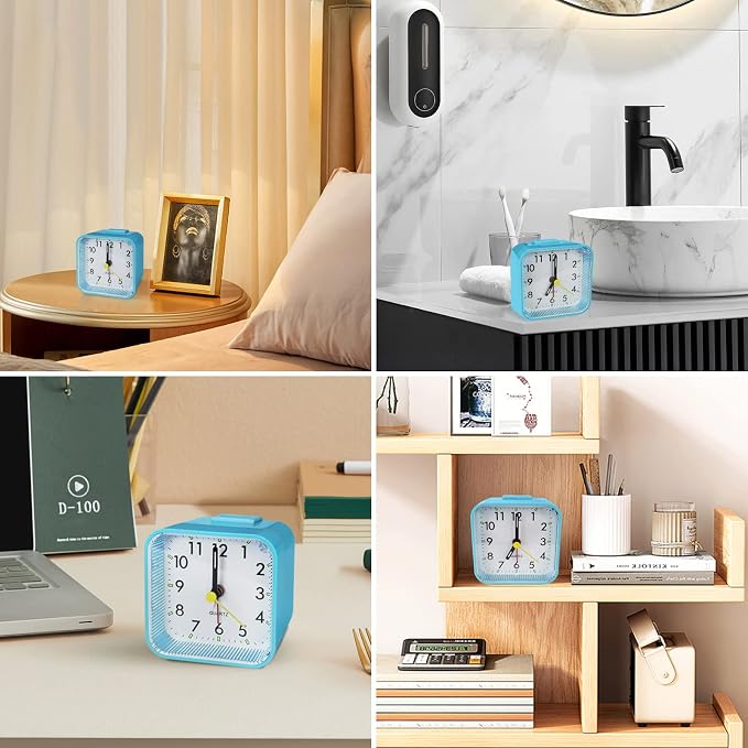 Lamisola Small Battery Operated Analog Alarm Clock - Image 3