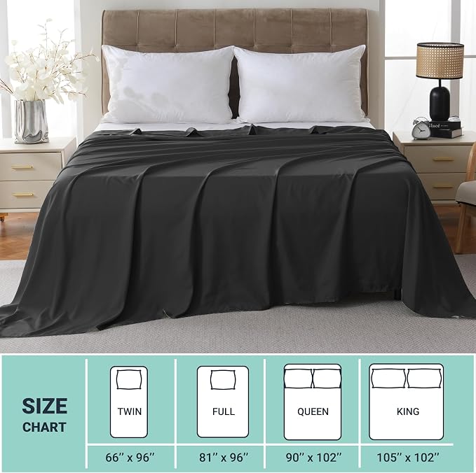 ZPECC Bulk Flat Sheets Only Twin Size 6 Pack, Easy Sort Top Bed Sheet by - Image 5