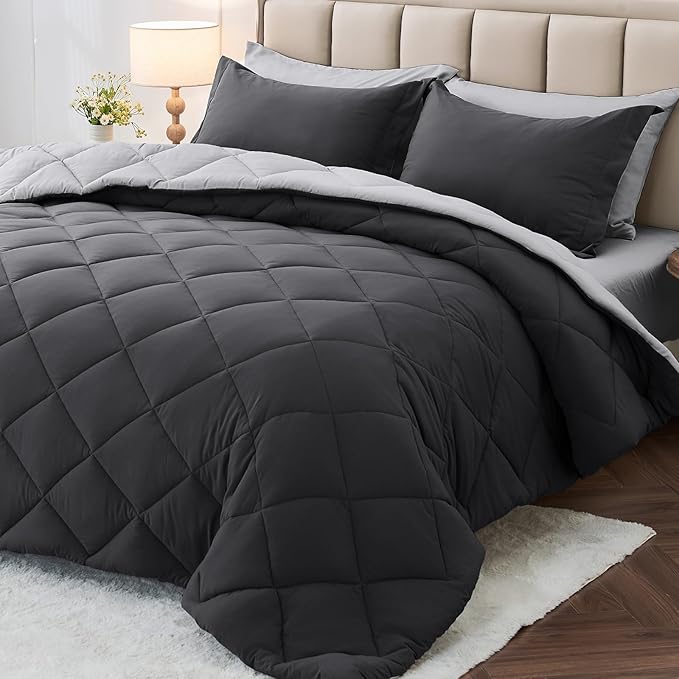 MUXHOMO 5 Pieces Twin XL Comforter Set, Reversible Bed in a Bag Twin XL Size by MUXHOMO
