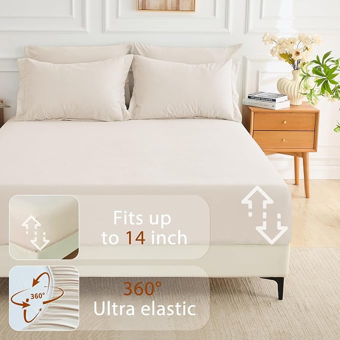 MUXHOMO 7 Pieces Queen Comforter Set, Soft Bed in a Bag Queen Size, All Season - Image 6