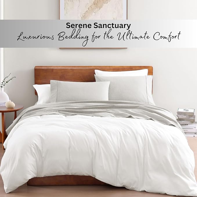 LANE LINEN 100% Organic Cotton Bed Sheets Extra Long Twin, Soft & Comfy Fully - Image 7