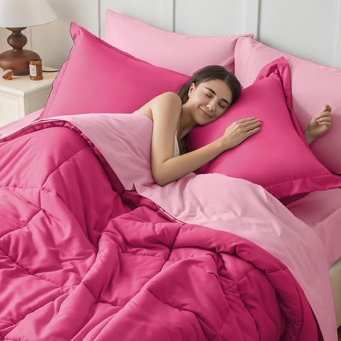 JOLLYVOGUE Twin XL Comforter Set, Ultra-Soft Bed in a Bag Twin XL Size 5 Pieces - Image 7