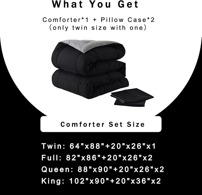 DOWNCOOL Queen Comforter Set -All Season Bedding Comforters Sets - Image 6