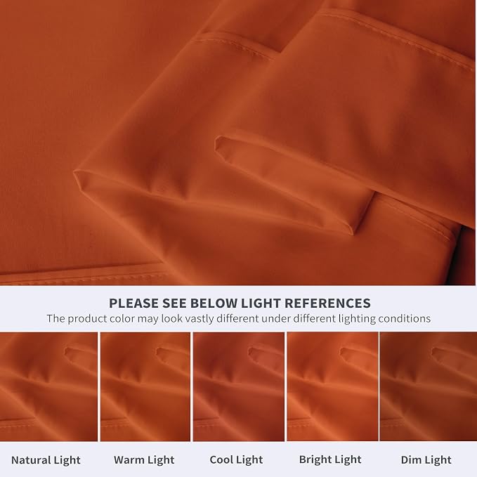 Maple&Stone Full Flat Sheet 6 Pack, Premium Soft & Breathable, Brushed - Image 4