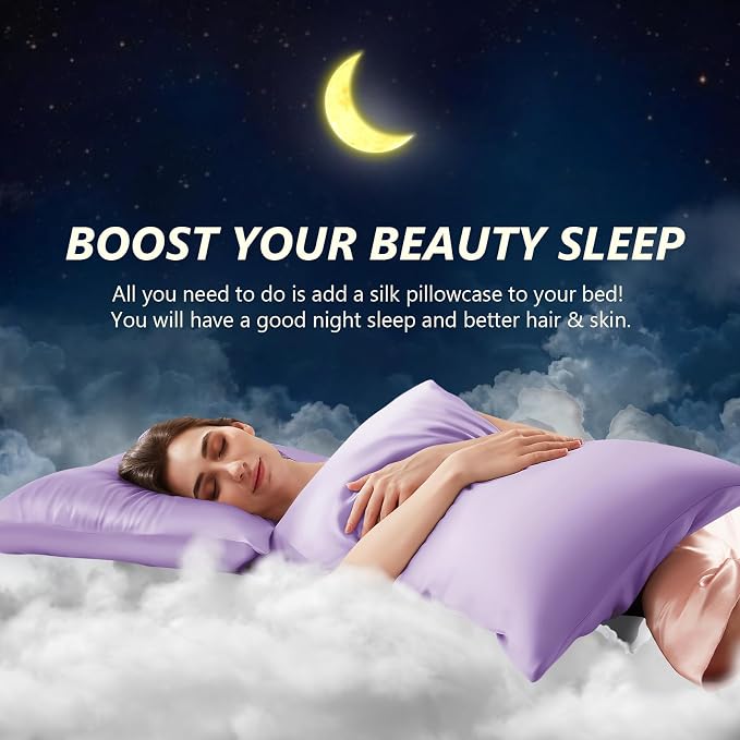 Silk Pillow Cases Queen Size 100% Mulberry Silk Pillowcase - Image 3
