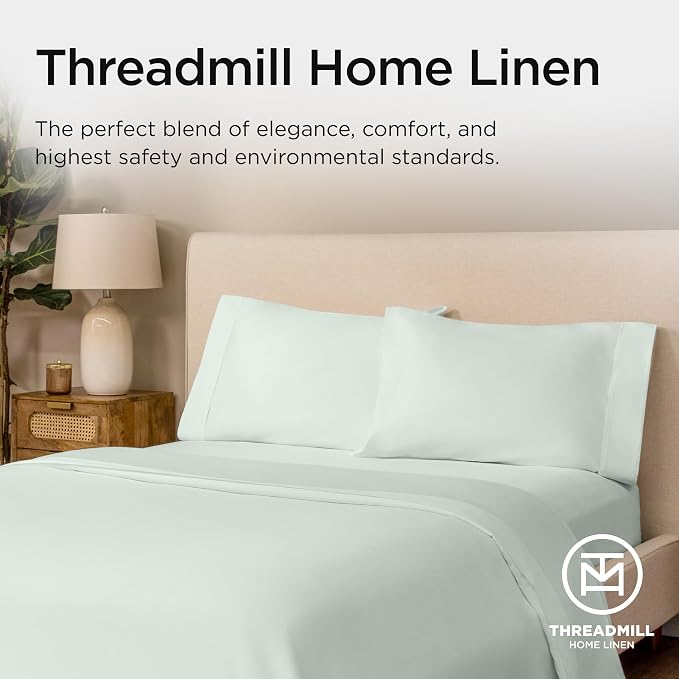 Threadmill Queen Sheet Set | 800 Thread Count Queen Bed Sheets - Image 8