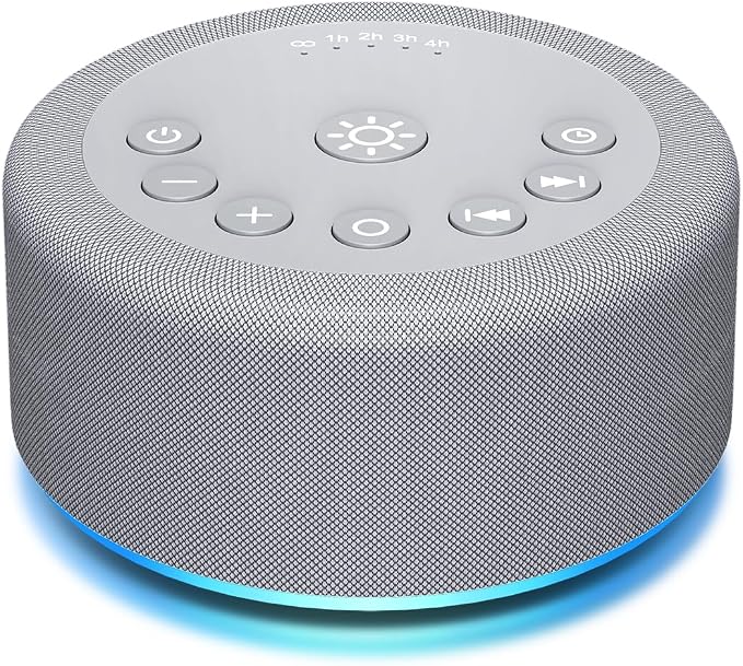 Sound Machine Night Light White Noise Brown Noise Machine 30 Non Looping Sounds by Hushingwhitenoisemachine