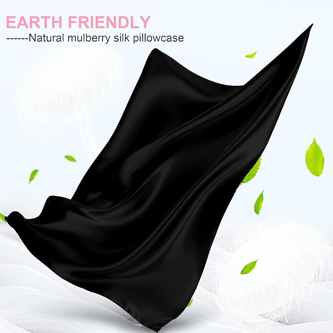 Silk Body Pillow Cover with Zipper, Mulberry Silk Pillow Cases Body Size - Image 2