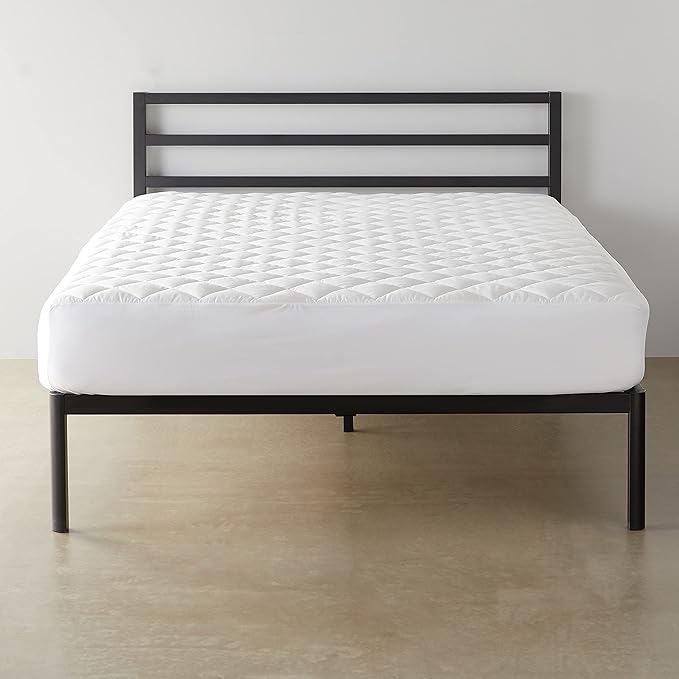 Amazon Basics Hypoallergenic Quilted Plush and Breathable Mattress Topper Pad by AmazonBasics
