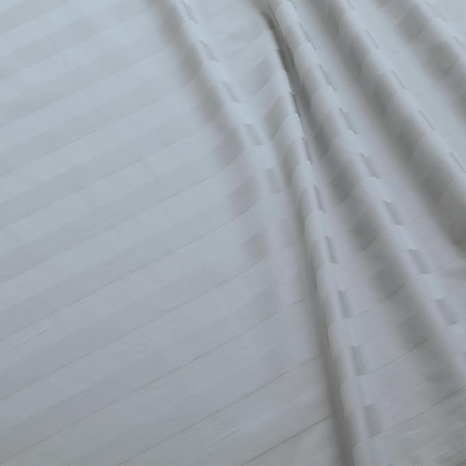 Flat Sheet Only Twin Size, 400 TC 100% Egyptian Cotton Flat Sheet Striped - Image 4