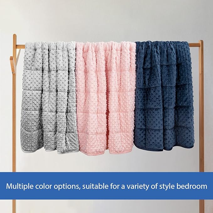 Kids Weighted Blanket Twin 5lbs Breathable Soft Minky Weighted Throw Blanket - Image 6