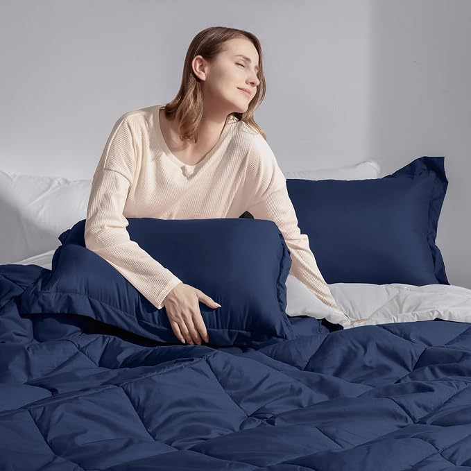 Basic Beyond California King Comforter Set, 1 Comforter 104"x96" and 2 Pillow - Image 7